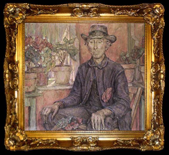 framed  Robert Reid The Old Gardener, ta009-2